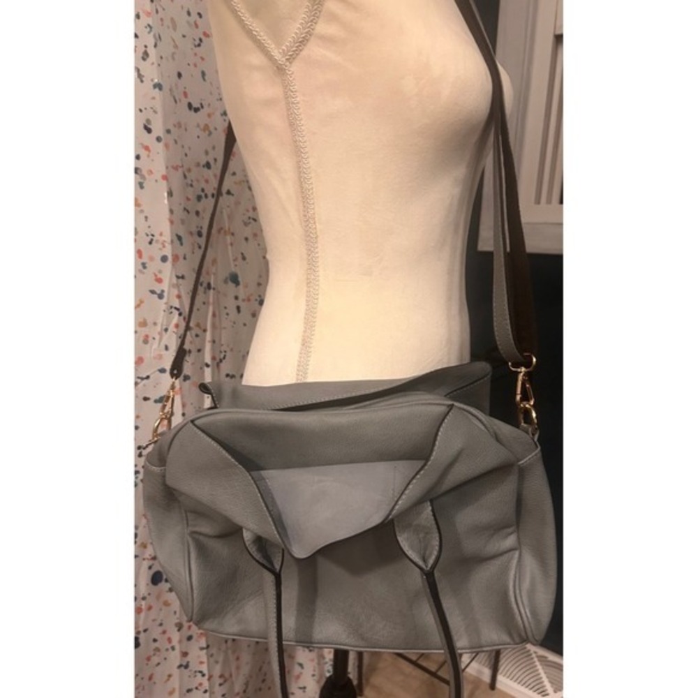 Medium shoulder bag with Tons of storage! Steel Blue/grey color - Picture 2 of 4